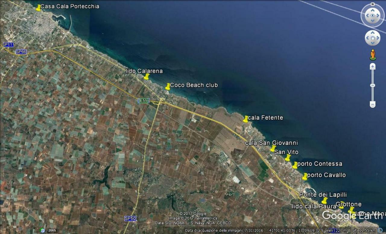 Casa Cala Portecchia Mola di Bari Eksteriør billede